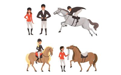 Indumentaria para concurso hípico de saltos
