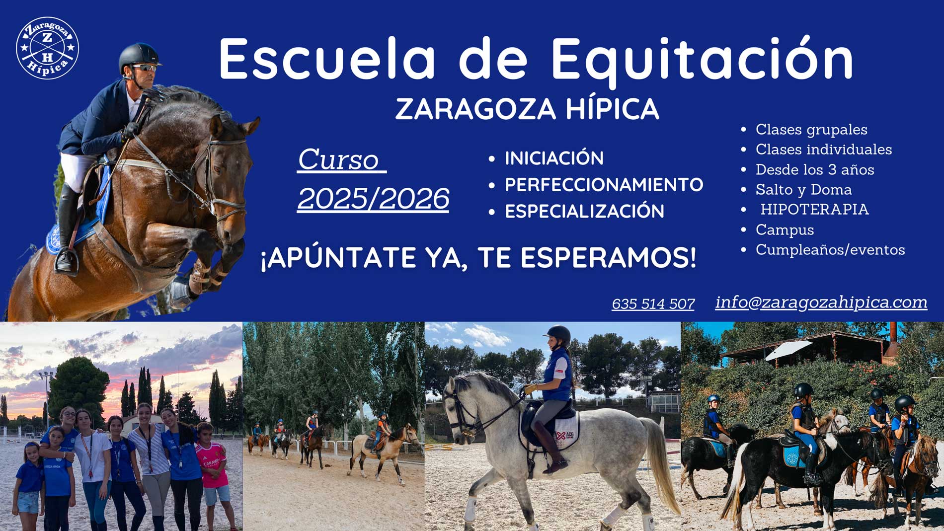Clases de Equitación Zaragoza Hípica