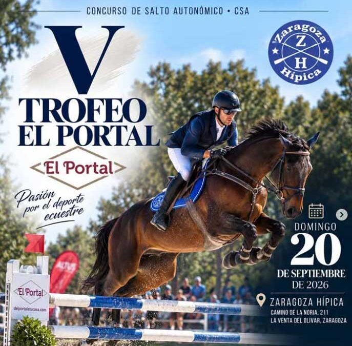 Cartel CSA V Trofeo El Portal en Zaragoza Hípica